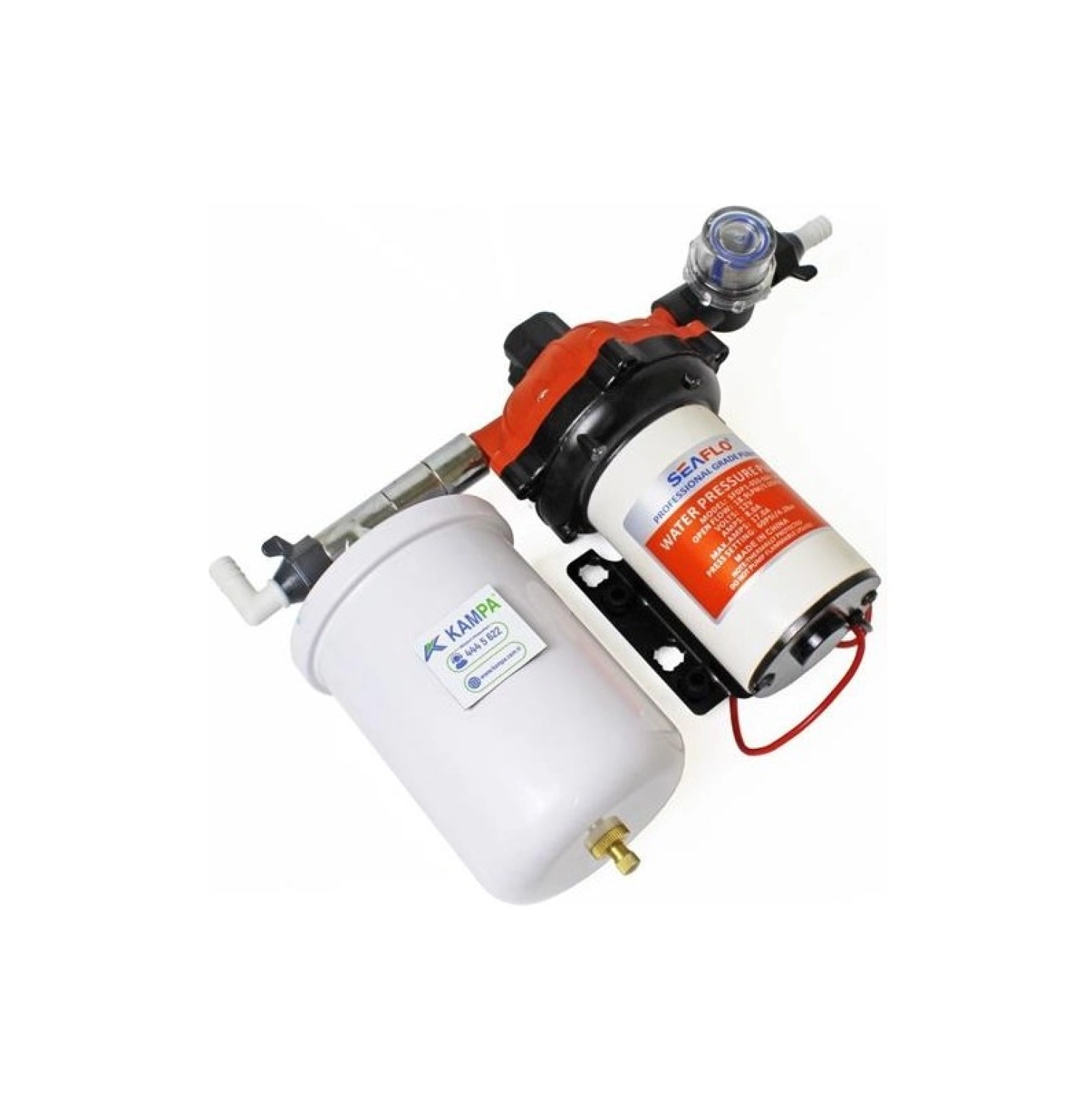 Seaflo 12 Volt 2 Lt Tanklı Otomatik Hidrofor, Tekne, Yat, Karavan Hidroforu Pompası - Görsel 4