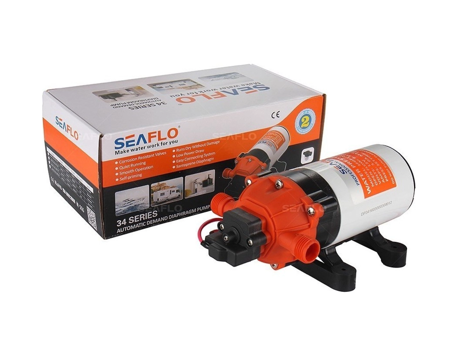 Seaflo Karavan, Tekne Hidroforu 12 Volt 6 Lt/Dak 100 Psi 6.8 Bar ürün görseli