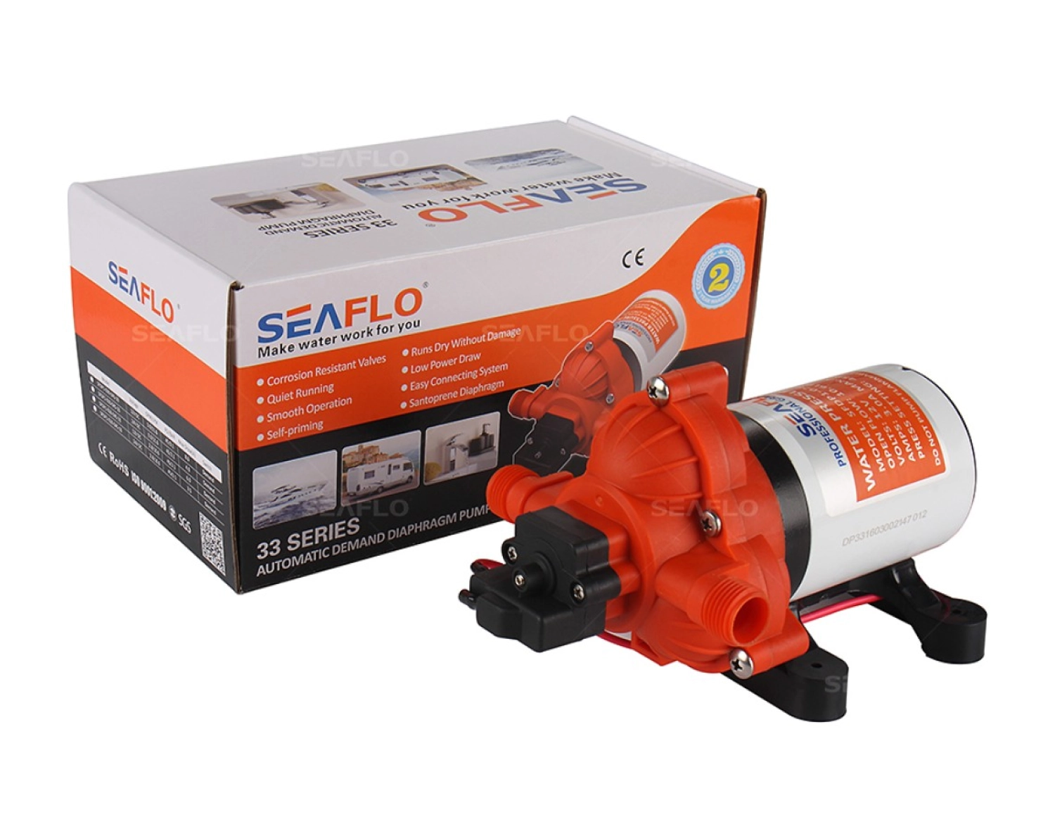 Seaflo Karavan, Tekne Hidroforu 24 Volt 11.6 Lt/Dak 45 Psi 3.1 Bar ürün görseli