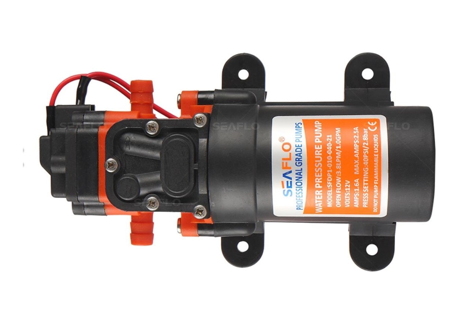 Seaflo Sfdp2-012-035-21 Karavan, Tekne Hidroforu 24 Volt 4.3 Lt./Dak 35 Psi 2.4 Bar - Görsel 3