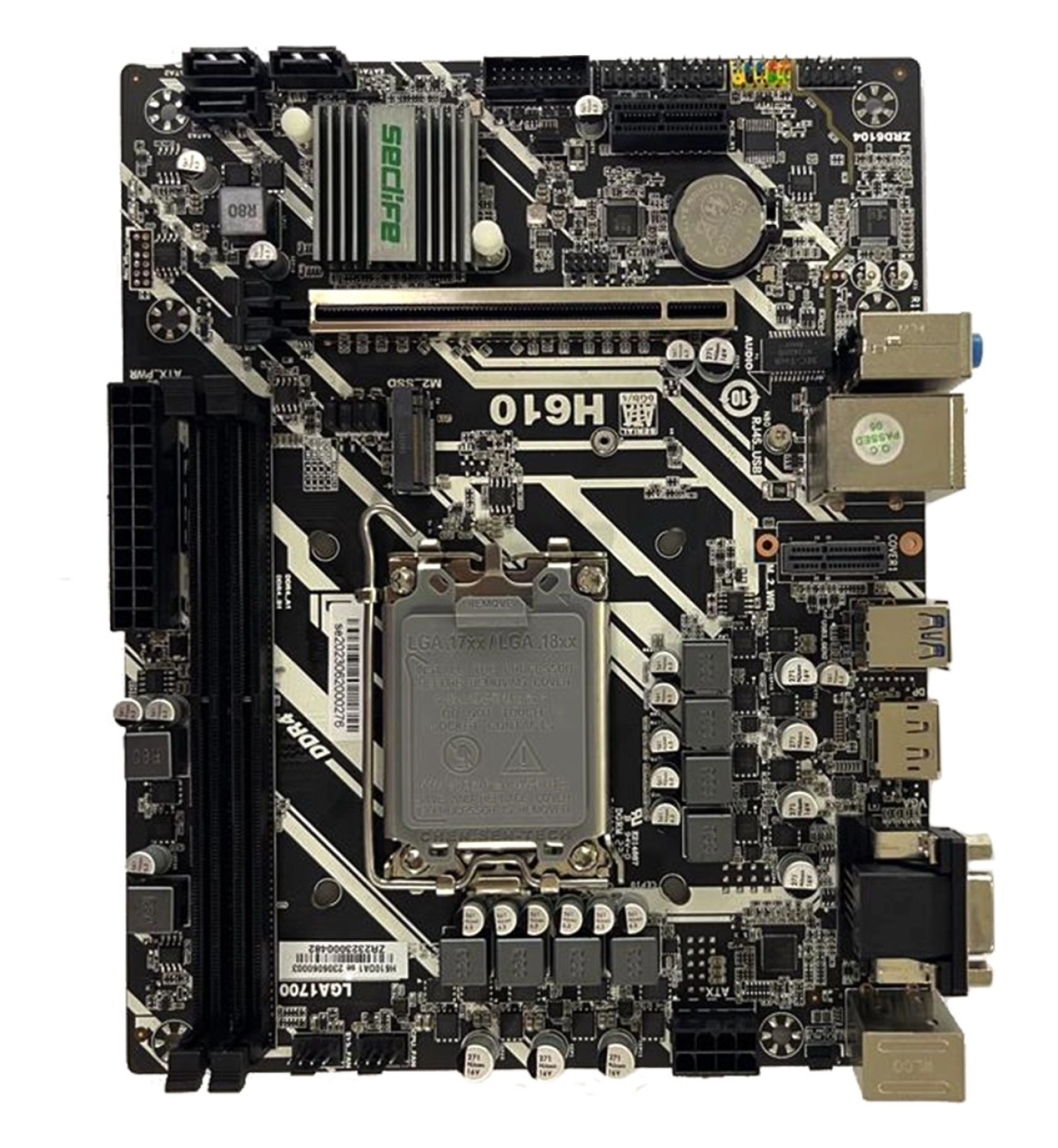 Seclife Anakart H610 Ddr4 Hdmı Vga M2 Glan Sata3 Usb3.2 Matx 1700P (12.13.Nesil) ürün görseli