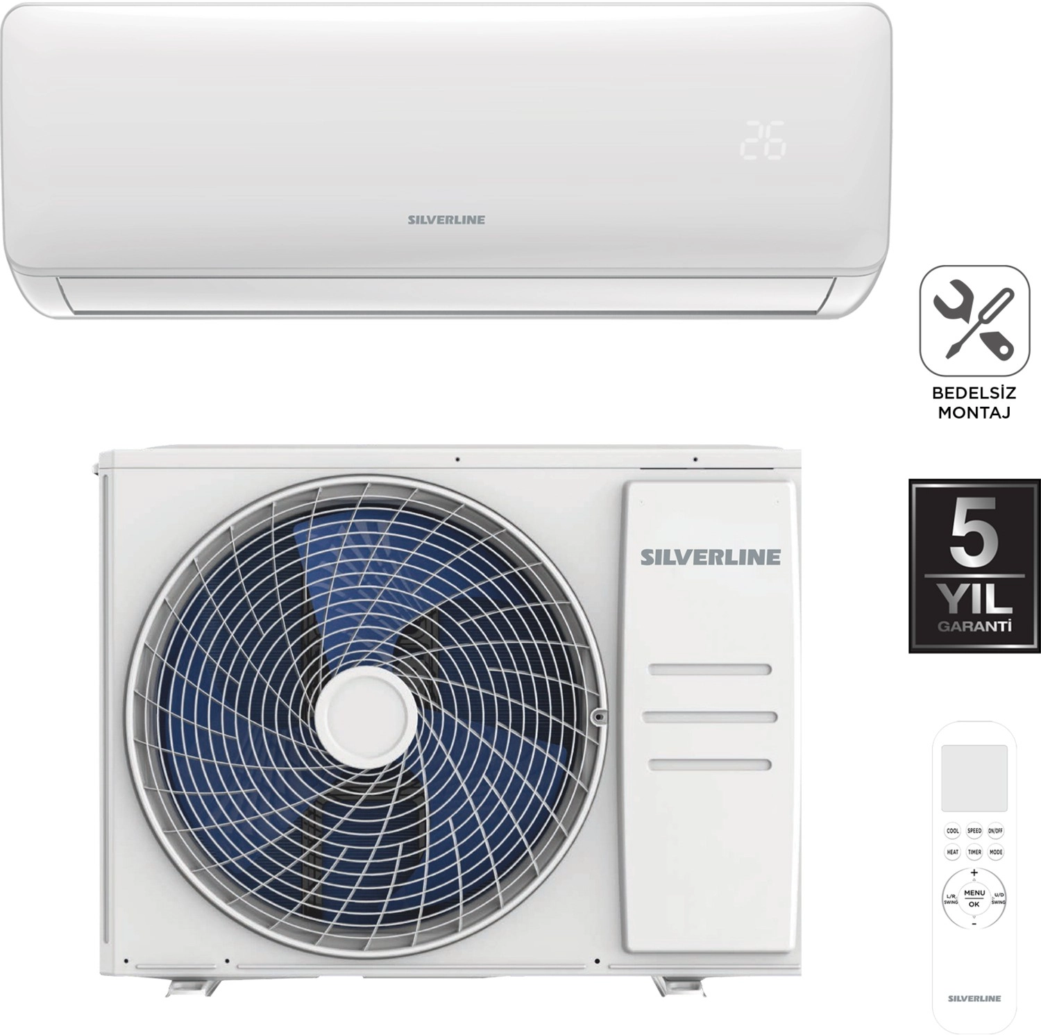 Silverline Quattro Ac16009 Duvar Tipi Klima Seti 9.000 Btu - Görsel 7