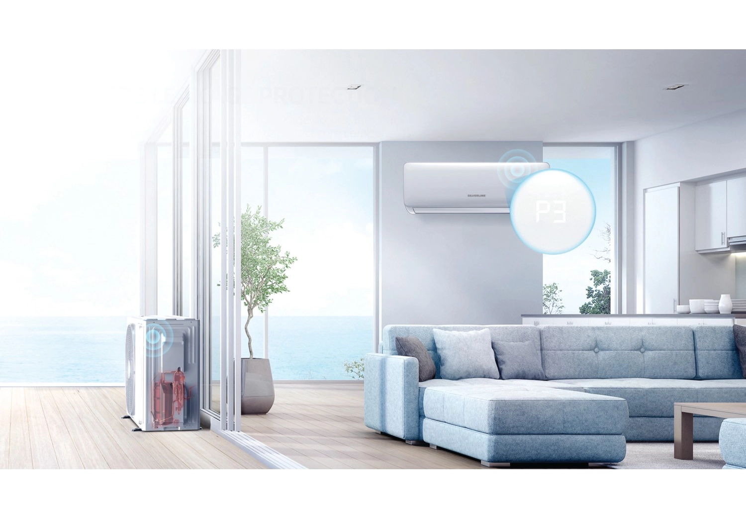 Silverline Quattro Ac16009 Duvar Tipi Klima Seti 9.000 Btu - Görsel 4