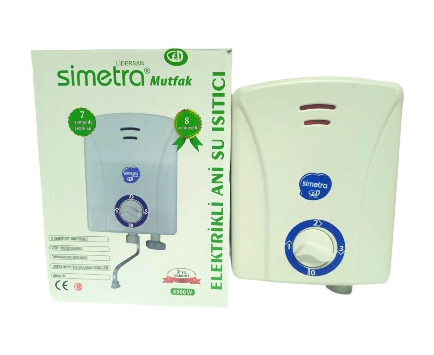 Simetra Mutfak Tipi Ani Su Isıtıcı 5500W ürün görseli