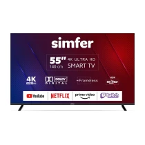 Simfer 55Sfsa6B 4K Ultra Hd 55" 140 Ekran Uydu Alıcılı Android Smart Led Tv