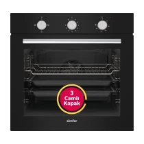Simfer 8205 Siyah Ankastre Fırın