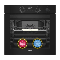 Simfer 8244 Steam Master Siyah Ankastre Fırın