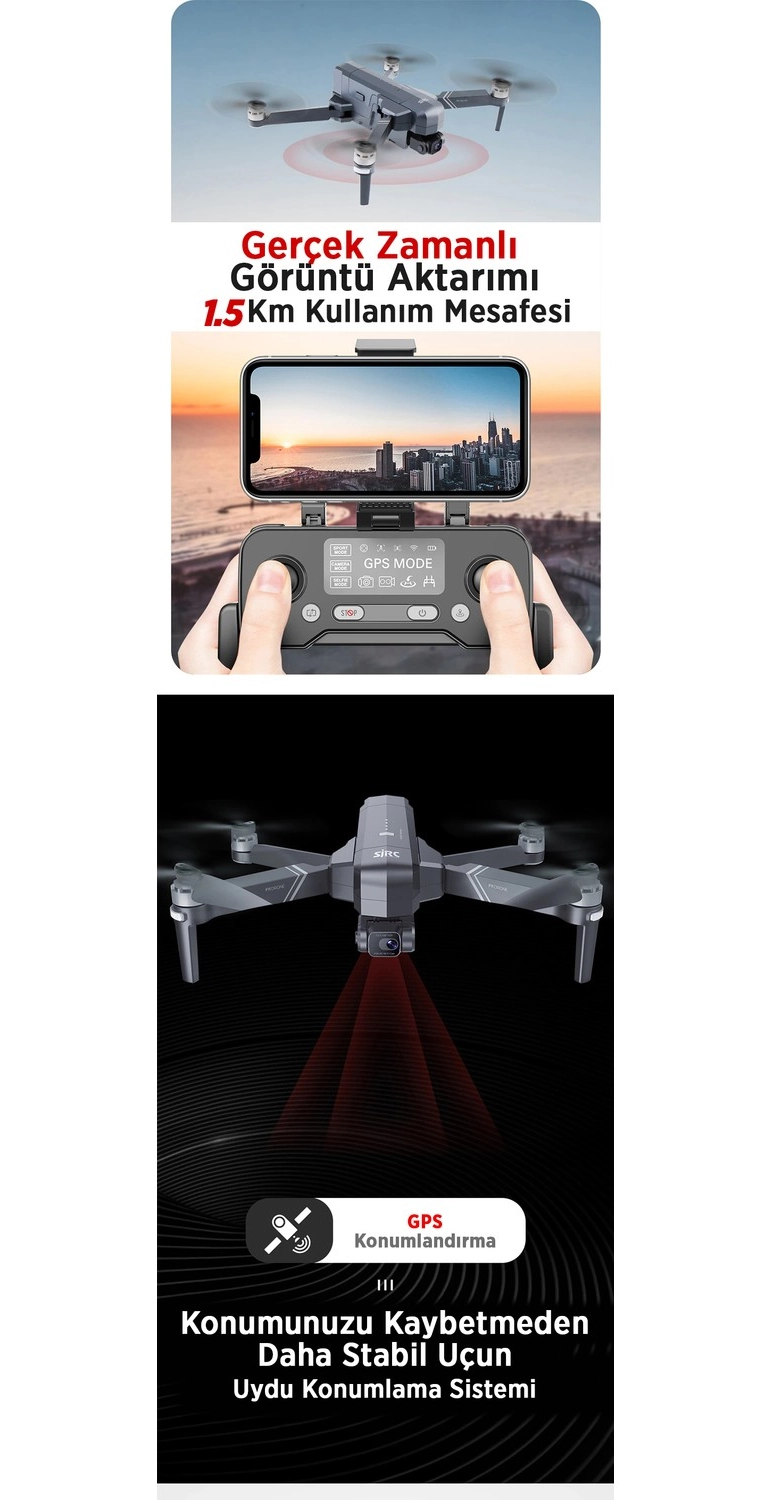 Sjrc F11 Pro 4K Kameralı Drone Seti - Görsel 5