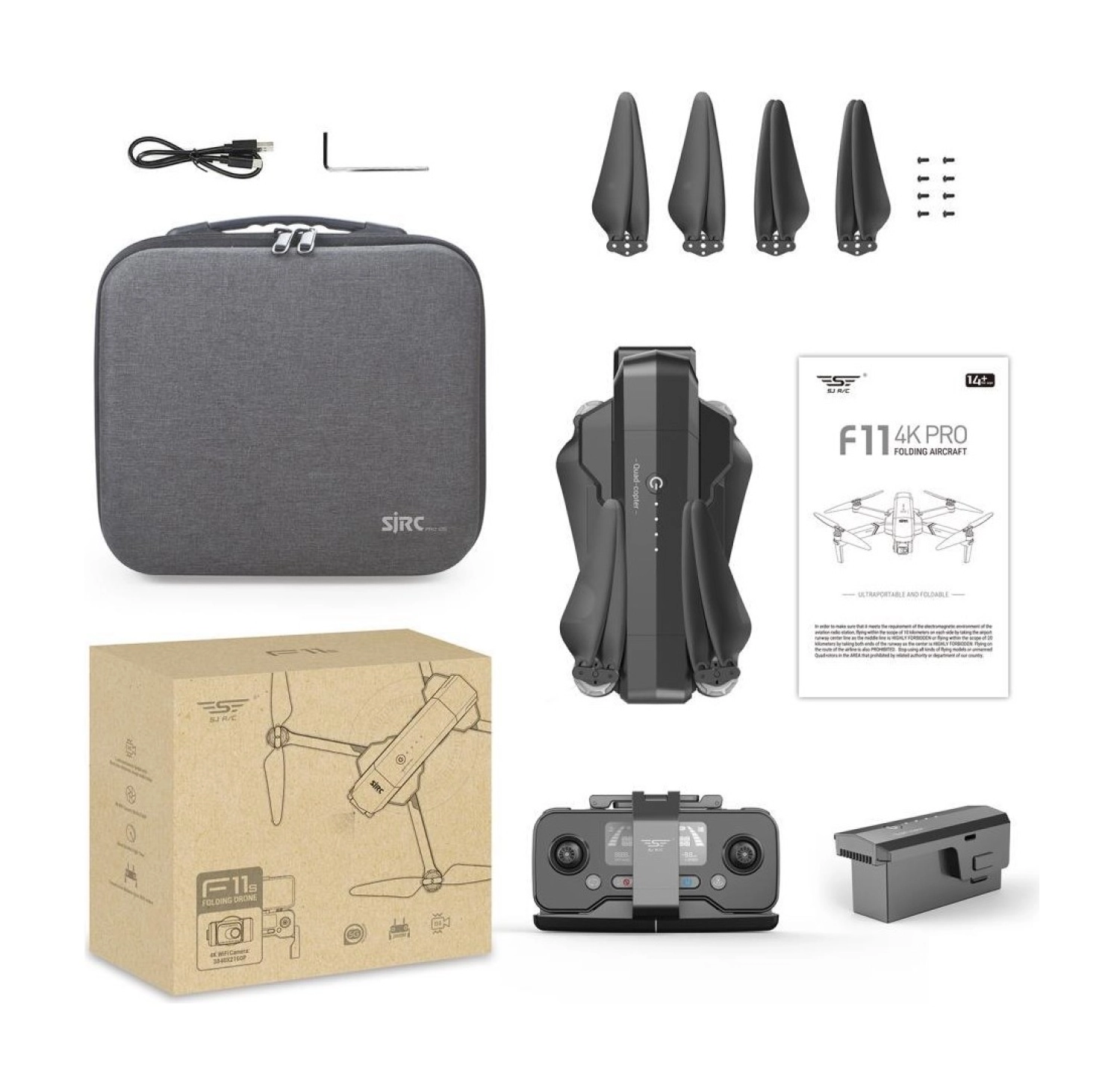 Sjrc F11 Pro 4K Kameralı Drone Seti - Görsel 11
