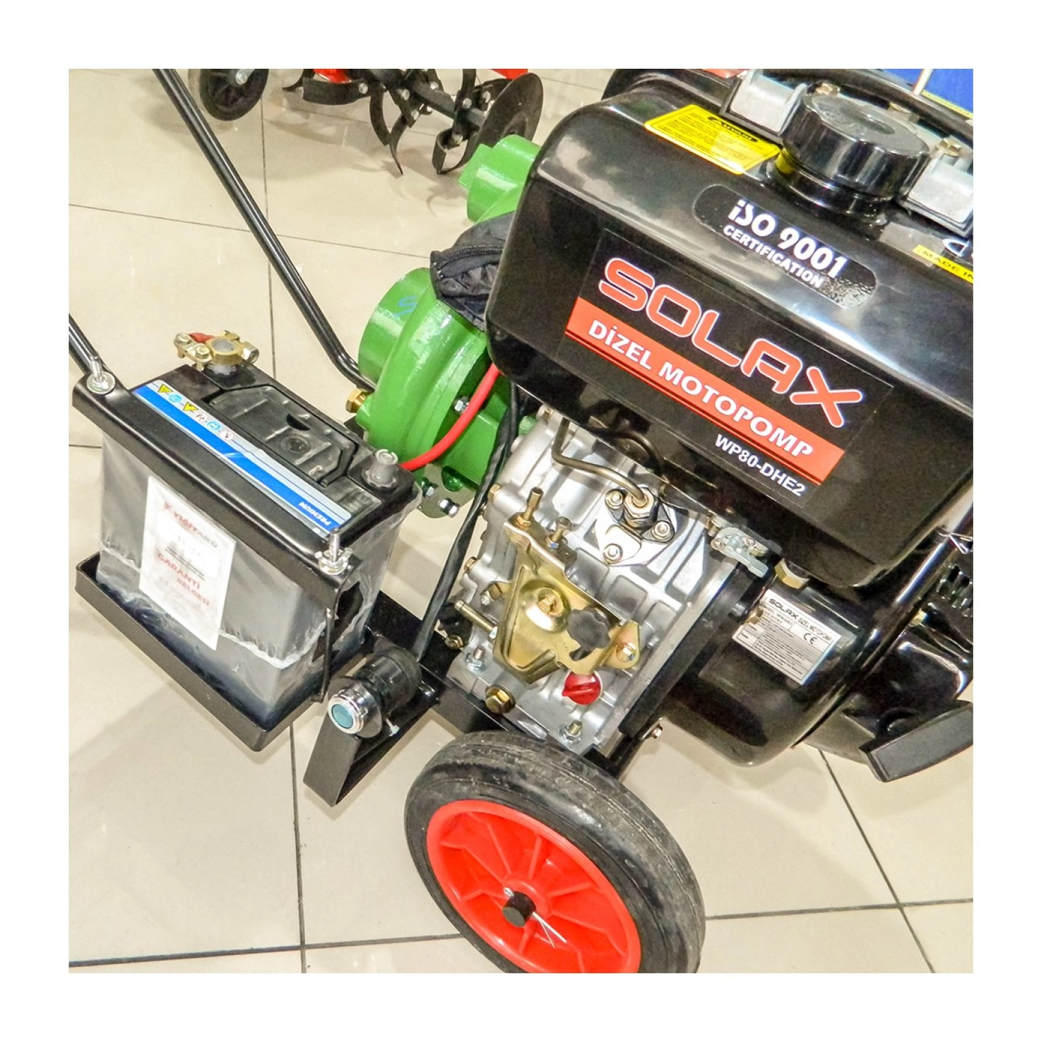 Solax Sdp-3Yn Dizel 3'Lük Yüksek Basınçlı Su Motoru Tekerlekli Marşlı 13 Hp - Görsel 3