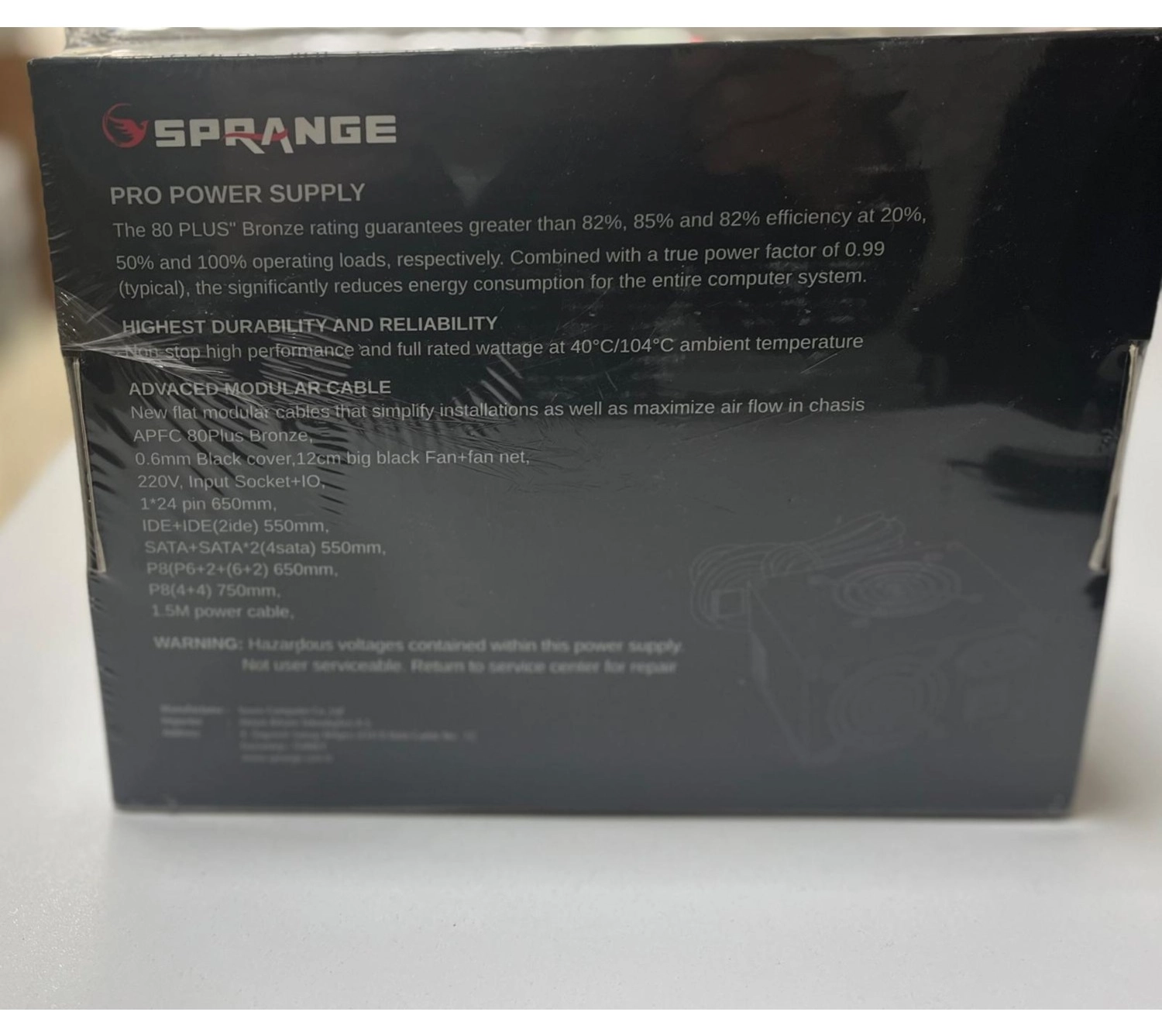 Sprange Ps700-80P 700 Watt 80 Plus Bronze Power Supply - Görsel 5