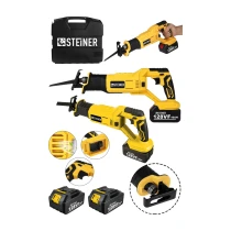 Steiner Alman 128 Vf 10 Ah Kömürsüz Motor Kemik Ahşap Demir Kesmetilki Kuyruğu Akülü Testere Makinesi Sarı