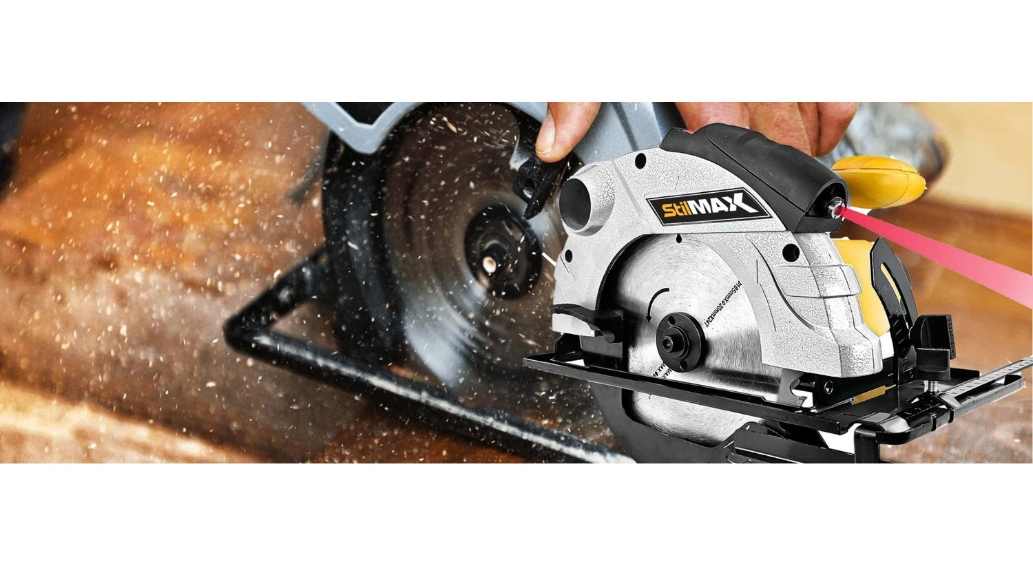 Stilmax Lazerli Daire Sunta Kesme Daire Testere Makinesi 2600 W 45' Açılı Kesim - Görsel 2
