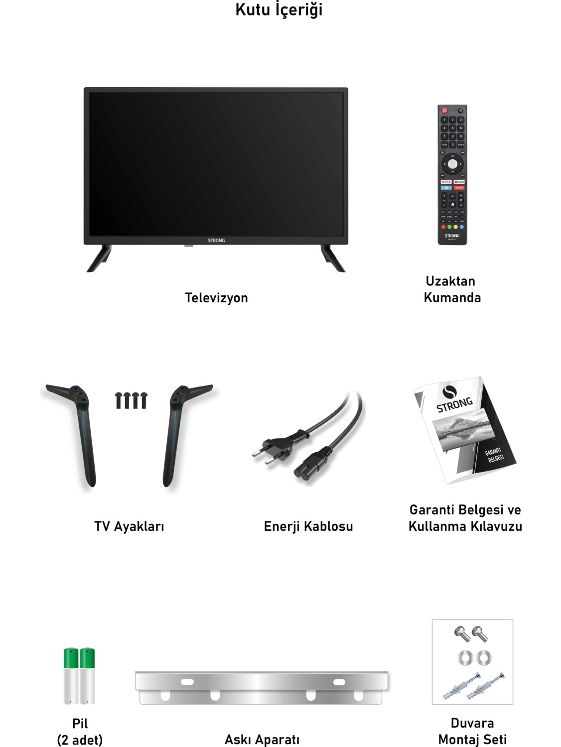 Strong Ml40Es4000F 40’’ 102Cm Ekran Uydu Alıcılı Full Hd Android Smart Led Tv - Görsel 9