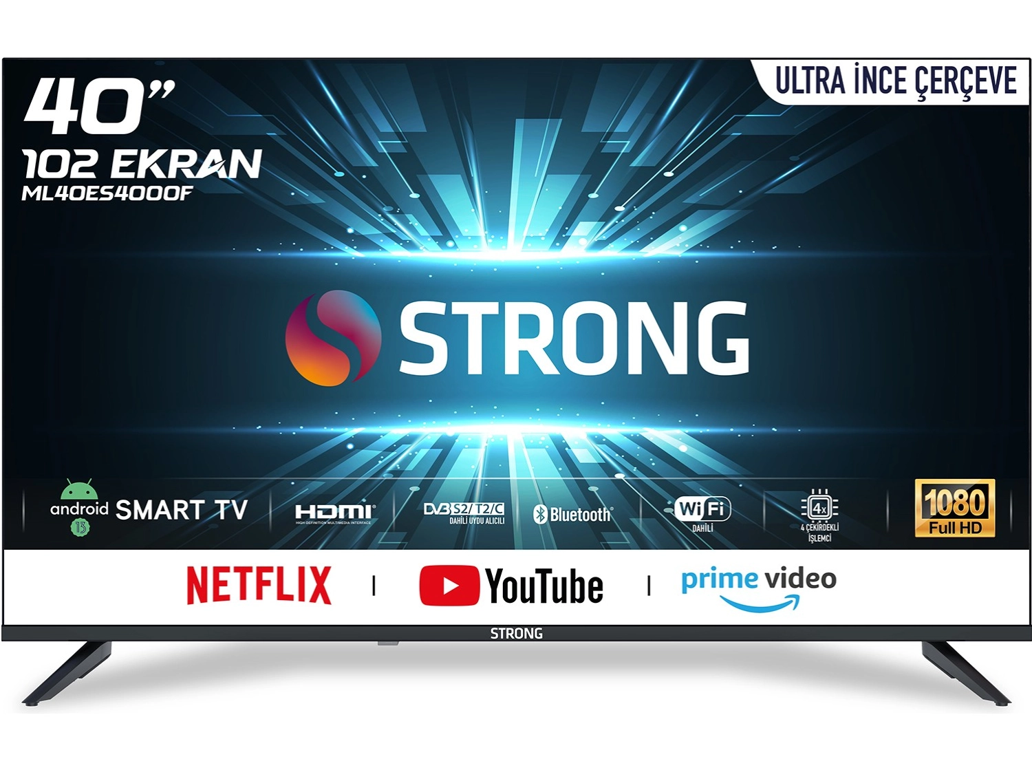 Strong Ml40Es4000F 40’’ 102Cm Ekran Uydu Alıcılı Full Hd Android Smart Led Tv ürün görseli