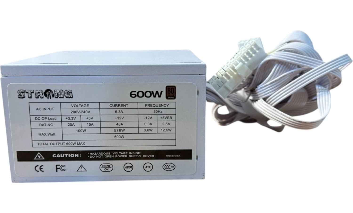 Strong St600 600W 80+ Bronze Apfc Beyaz Power Supply Güç Kaynağı ürün görseli