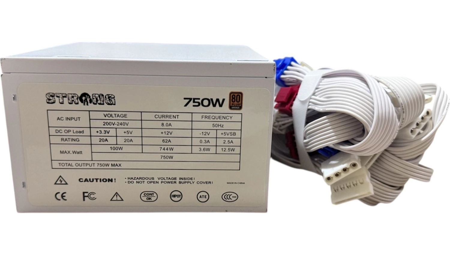 Strong St750 750W 80+ Bronze Apfc Beyaz Power Supply Güç Kaynağı - Görsel 2