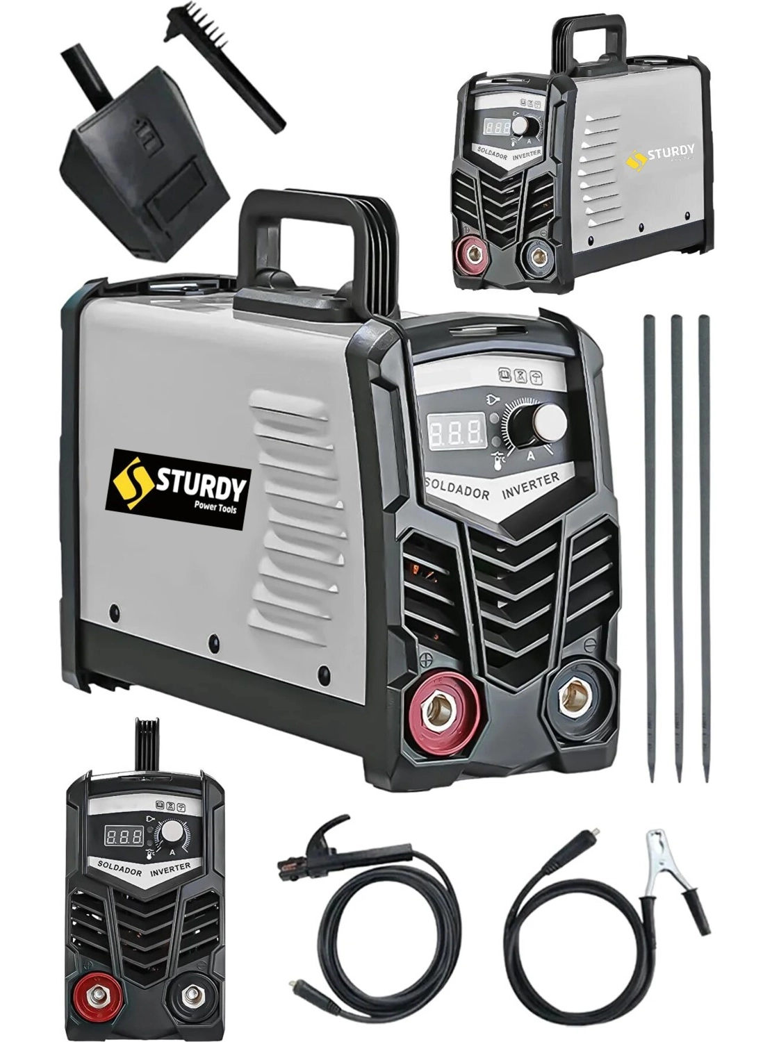 Sturdy Lihaam 200 Amper Profesyonel Dijital Göstergeli inverter Kaynak Makinesi Lacivert ürün görseli