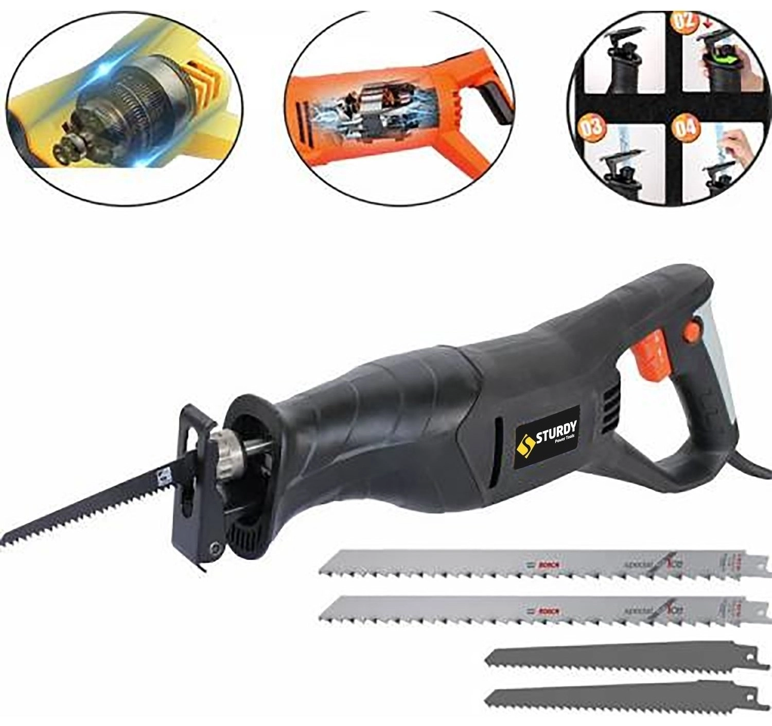 Sturdy Sjs Şanzuman 2022 New Model Kurban Kemik Kesim Makinası Bosch Bıçak İle4400 W ürün görseli