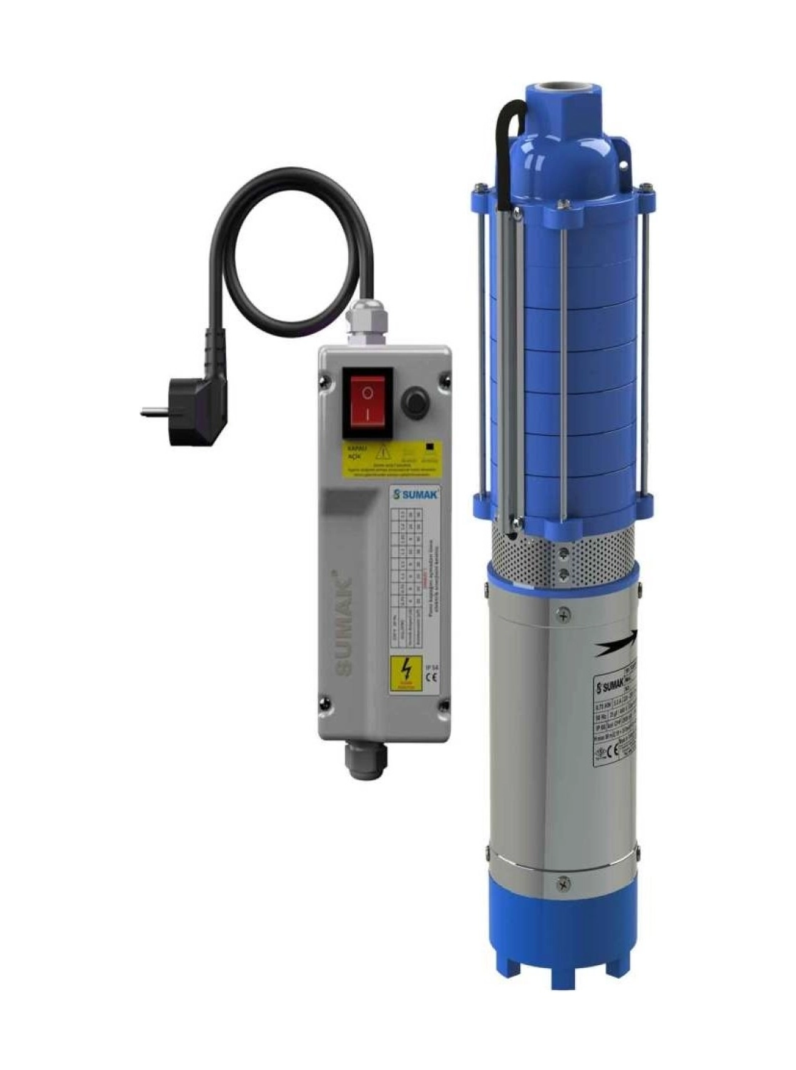 Sumak 5Sd5 Keson Kuyu Dalgıç Pompa 15 Metre Kablolu, Panolu ürün görseli