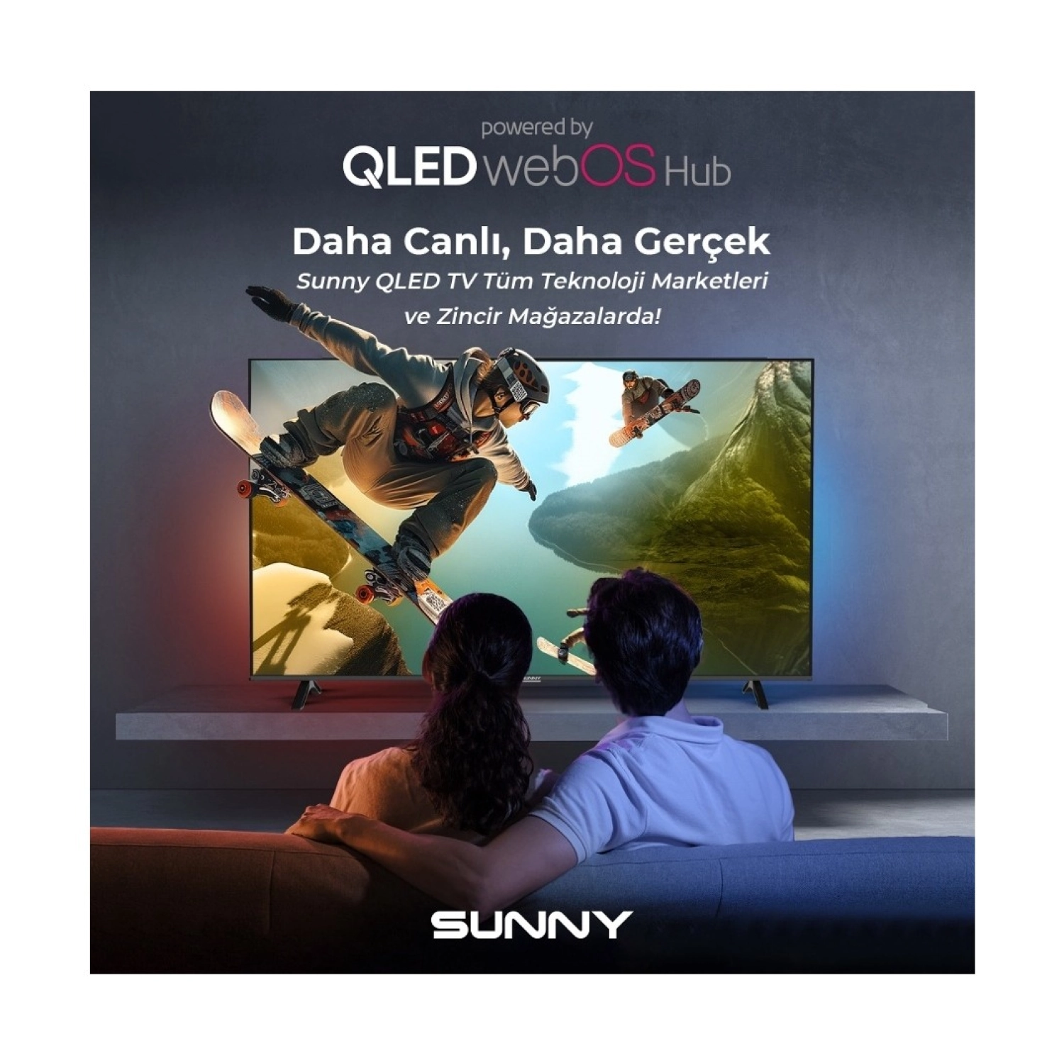 Sunny Sn50Qmn252 4K Ultra Hd 55" 127 Ekran Uydu Alıcılı Webos Smart Qled Tv - Görsel 2