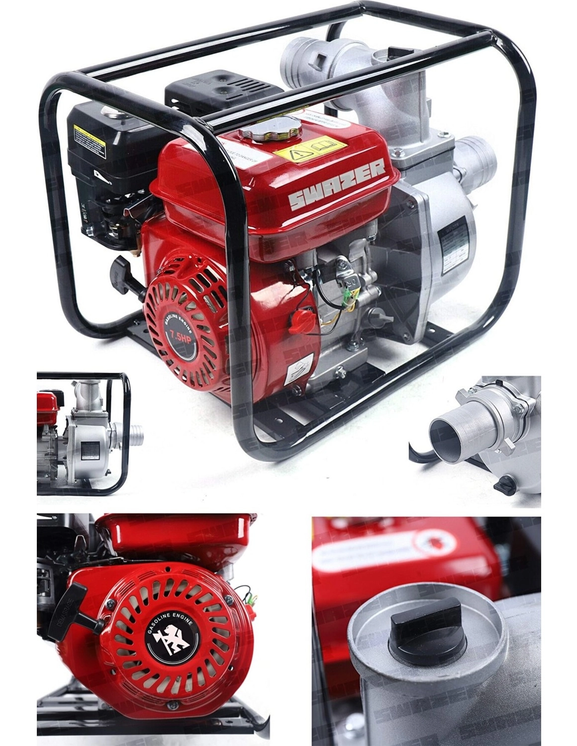 Swazer Yüksek Basınçlı Benzinli Su Motoru 7Hp 3Inç ürün görseli