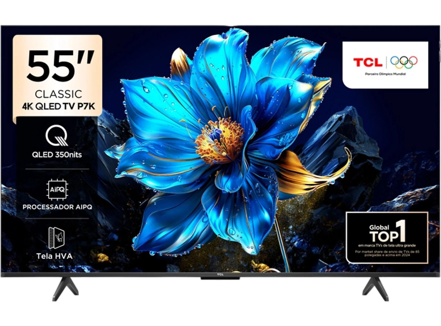 Tcl 55P7K 4K Ultra Hd 55" 140 Ekran Uydu Alıcılı Google Smart Qled Tv ürün görseli