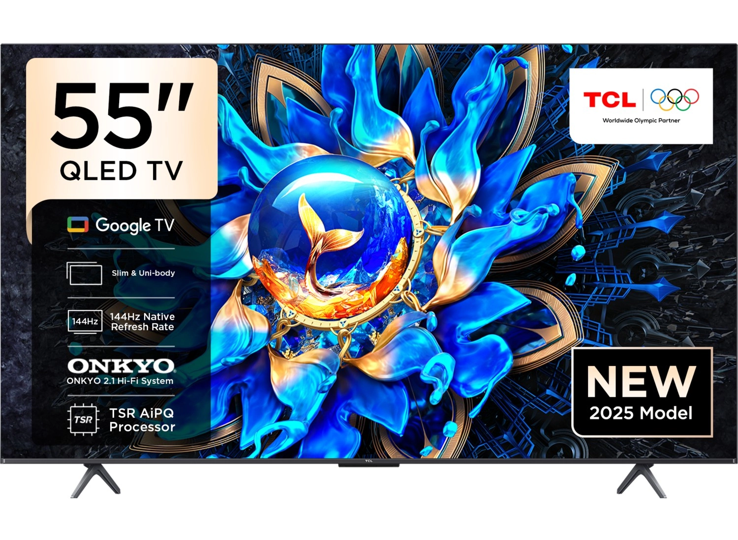 Tcl 55T8C 55" 139 Ekran Uydu Alıcılı 4K Ultra Hd Qled Google Tv ürün görseli