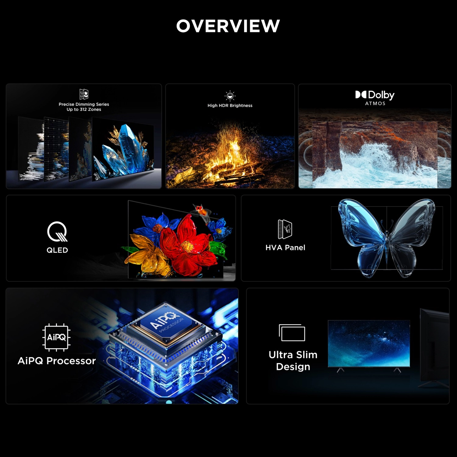 Tcl 65Q6C 65" 165 Ekran Uydu Alıcılı 4K Ultra Hd Miniled Google Tv - Görsel 14