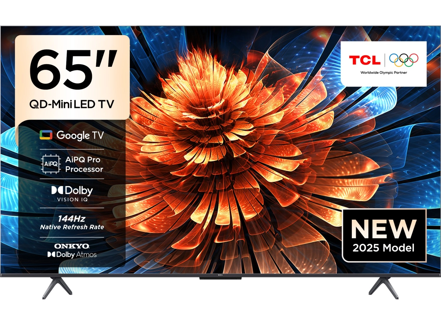 Tcl 65Q6C 65" 165 Ekran Uydu Alıcılı 4K Ultra Hd Miniled Google Tv ürün görseli