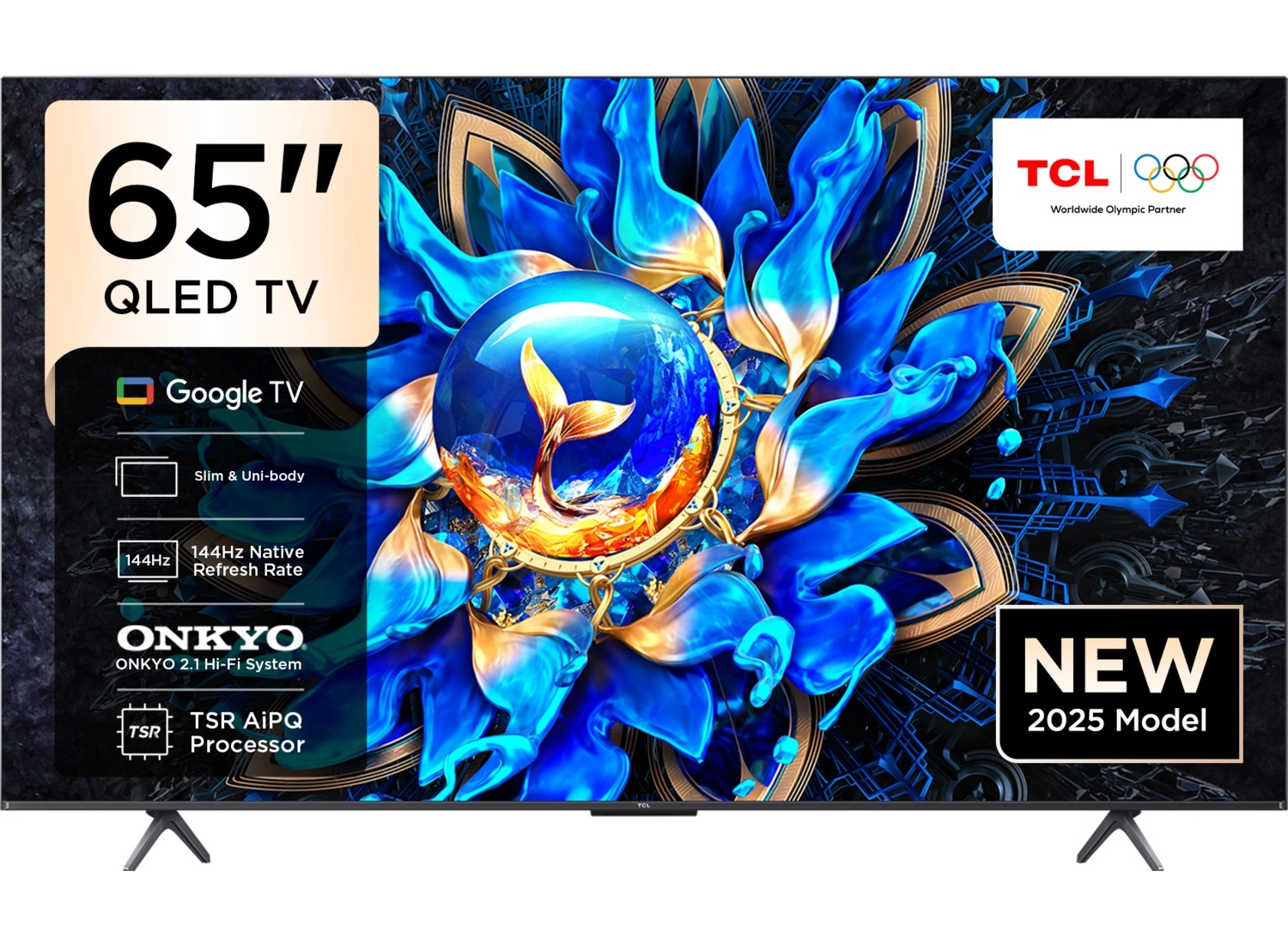 Tcl 65T8C 65" 165 Ekran Uydu Alıcılı 4K Ultra Hd Qled Google Tv ürün görseli