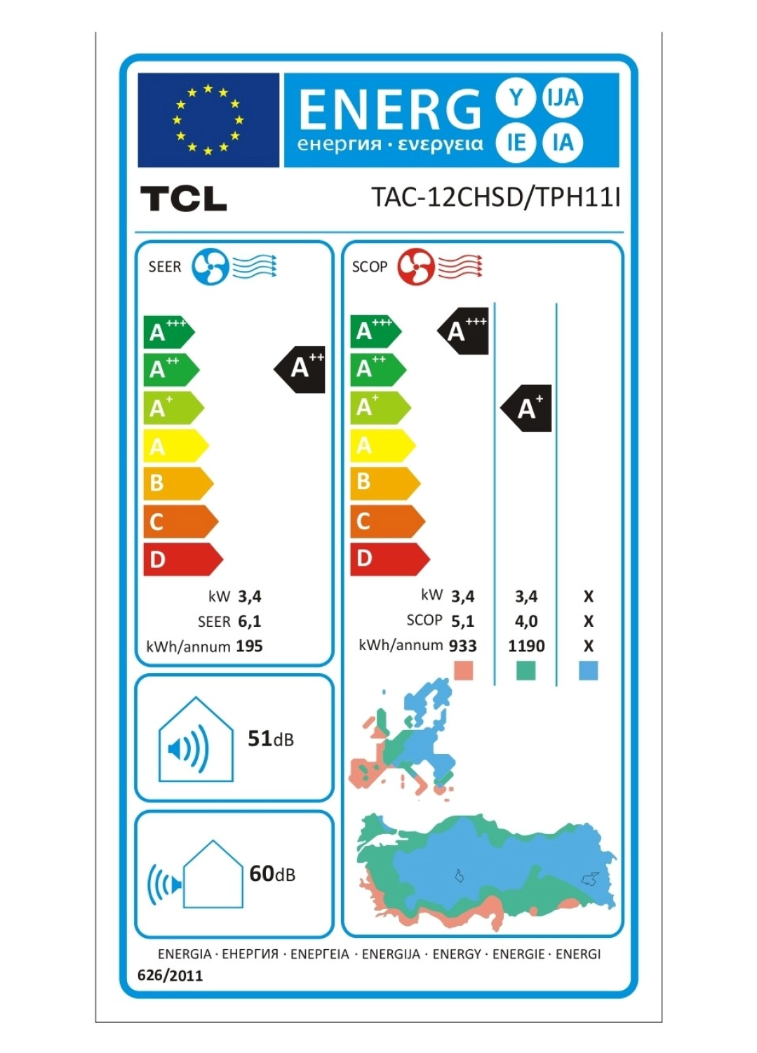 Tcl Breezeın 1.0 A++ Tac-12Chsd/Tph11I inverter 12000 Btu Rüzgarsız Soğutma Özellikli Duvar Tipi Klima - Görsel 9