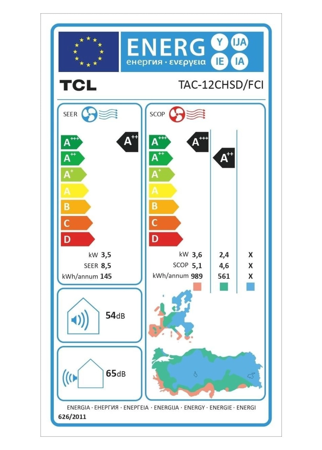 Tcl Freshın 3.0 A+++ Tac-12Chsd/Fci inverter 12000 Btu Taze Havalı Duvar Yapay Zeka Destekli Tipi Klima - Görsel 7