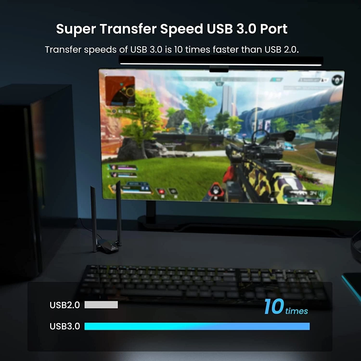 Tenda U18A Wifi 6 1201 Mbps 2-5Dbi Antenli Usb Adaptör - Görsel 7