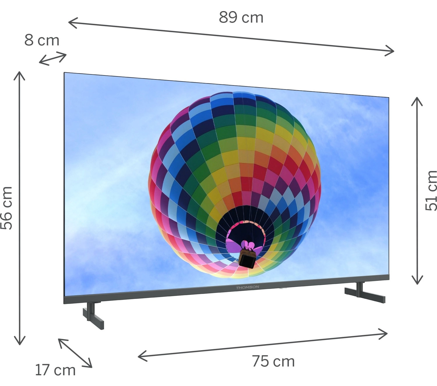 Thomson 40Qg4S14 40" 100 Ekran Uydu Alıcılı Full Hd Google Smart Qled Xs Tv - Görsel 2