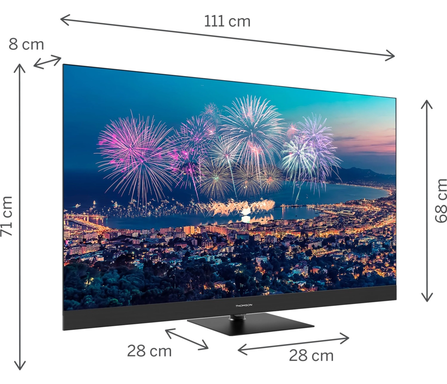 Thomson 50Qg6C14 4K Ultra Hd 50" 127 Ekran Uydu Alıcılı Google Smart Qled Tv - Görsel 2