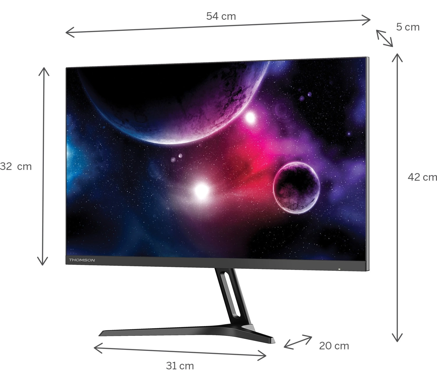 Thomson M24Fg2Y14 Gaming Monitör 24" 1 Ms Fhd 180 Hz Adaptive-Sync 1920 X 1080 Monitör - Görsel 2