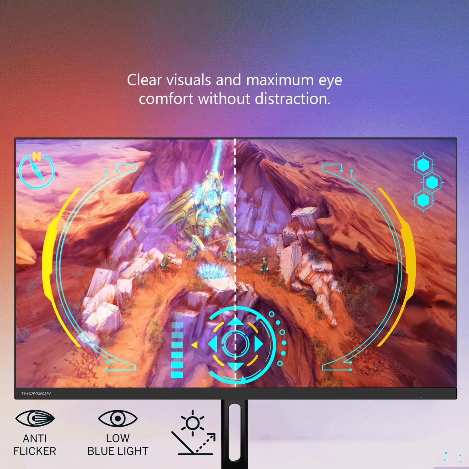 Thomson M24Fg2Y14 Gaming Monitör 24" 1 Ms Fhd 180 Hz Adaptive-Sync 1920 X 1080 Monitör - Görsel 5
