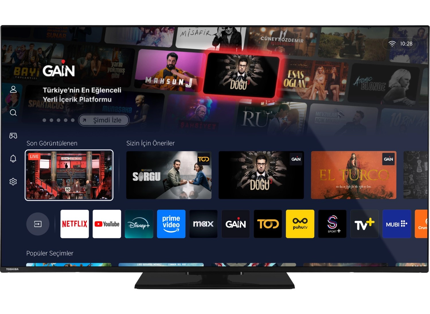 Toshiba 55Uv3463Dt 4K Ultra Hd 55'' 140 Ekran Uydu Alıcılı Smart Led Tv ürün görseli