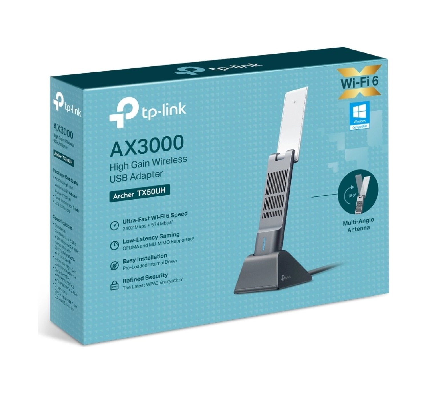 Tp-Link Archer Tx50Uh | Wi-Fi 6 Usb Adaptör - Görsel 4