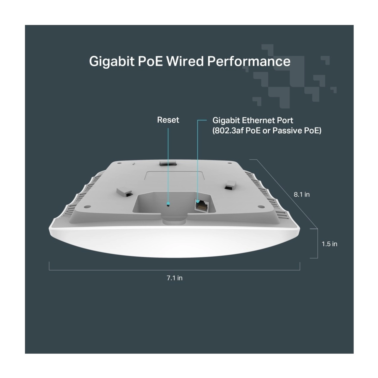 Tp-Link Festa F52 Ac1350Mbps 1 Gigabit Port Dual-Band Wi-Fi 5 Tavan Tipi Access Point - Görsel 8