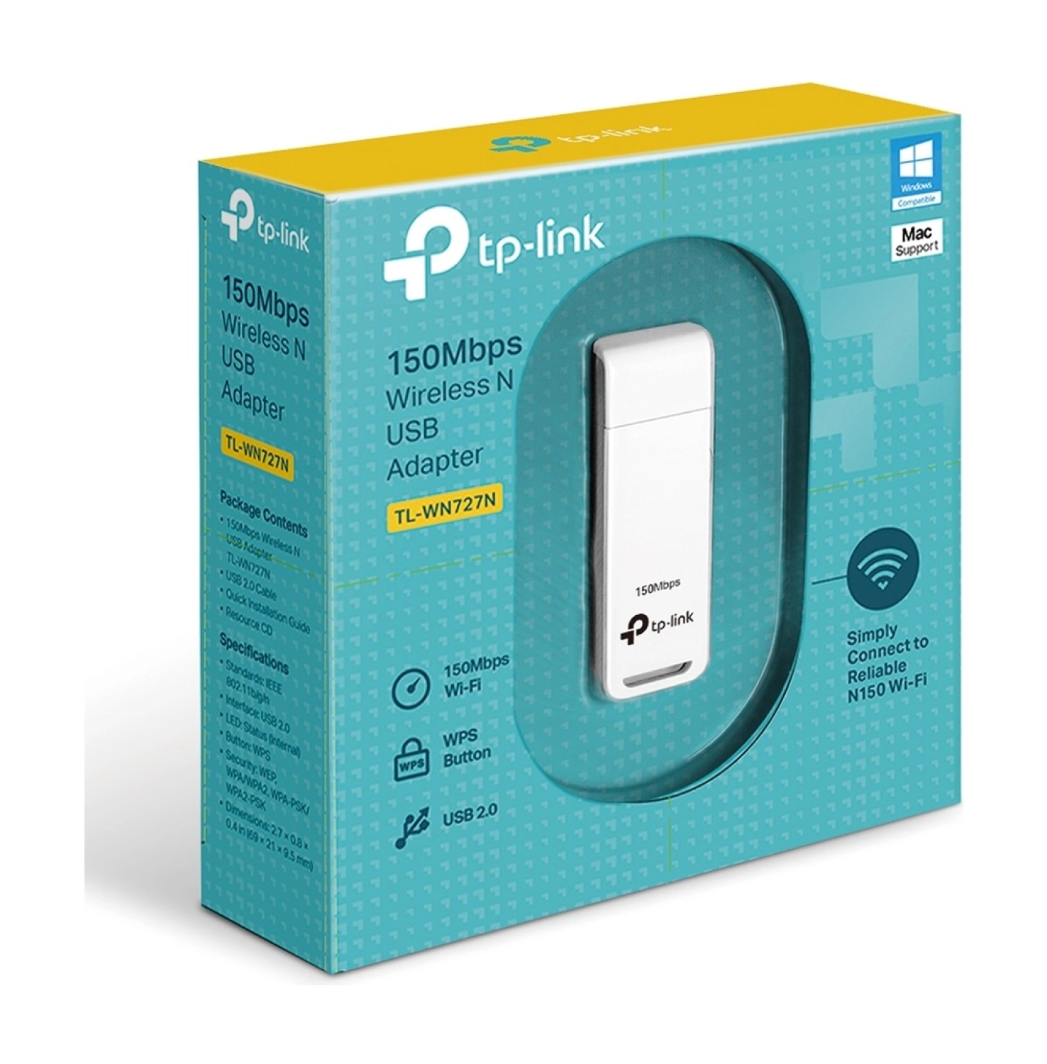 Tp-Link Tl-Wn727N | Kablosuz N Usb Adaptör | 150 Mbps | Qss Düğmesi | Windows & Linux Uyumlu - Görsel 3