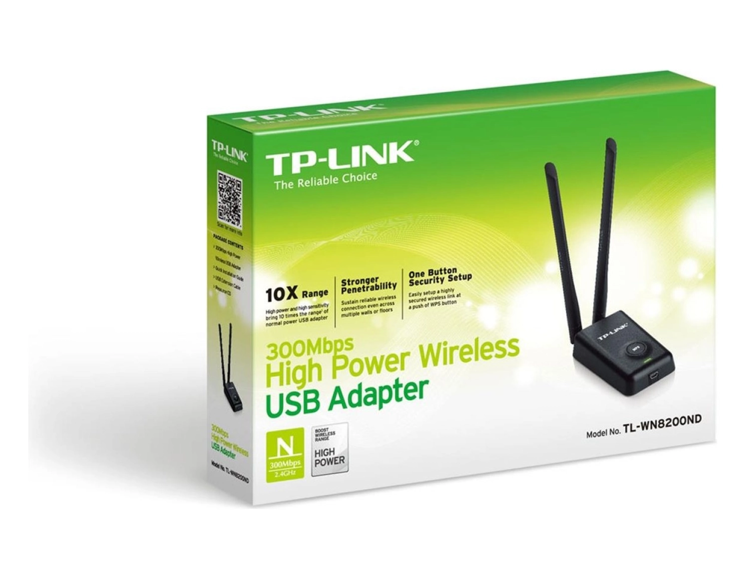 Tp-Link Tl-Wn8200Nd 300 Mbps Çift Antenli Masa Üstü Kablosuz Adaptör ürün görseli