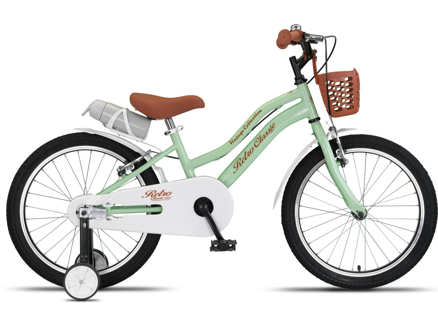 Trendbisiklet Retro Classic 20 Jant 6-9 Yaş Mint Yeşili-Kahve Renkli, Çocuk Bisikleti - Görsel 2