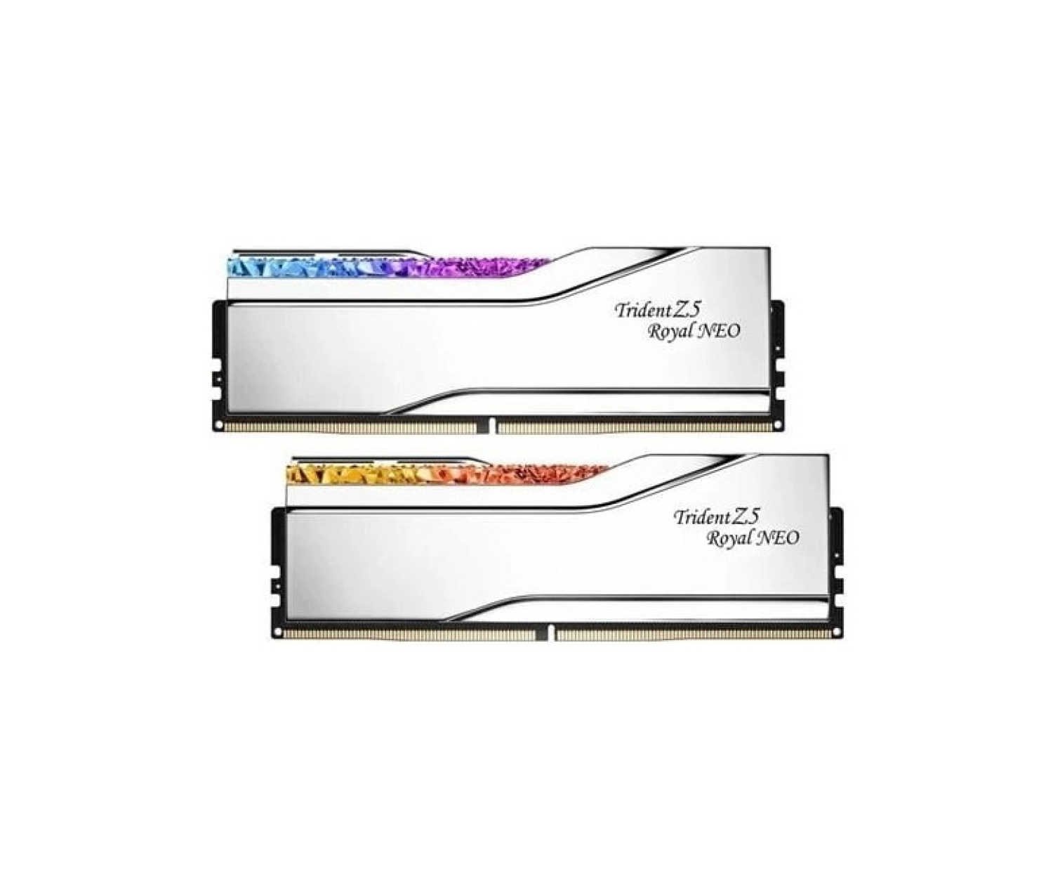 Trident 48Gb (2X 24Gb) Ddr5 8000Mhz Cl40 Rgb Dual Kıt Pc Ram Trıdent Z5 Royal Sılver F5-8000J4048G24Gx2-Tr5Ns ürün görseli