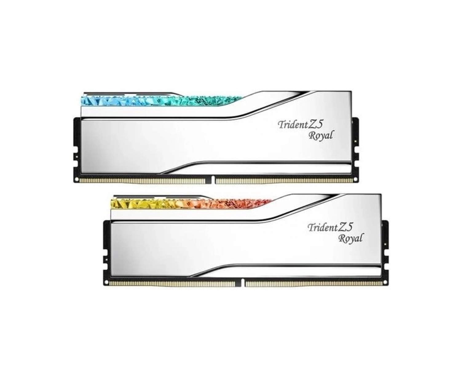 Trident 96Gb (2X 48Gb) Ddr5 6400Mhz Cl32 Rgb Dual Kıt Pc Ram Trıdent Z5 Royal Sılver F5-6400J3239F48Gx2-Tr5S ürün görseli