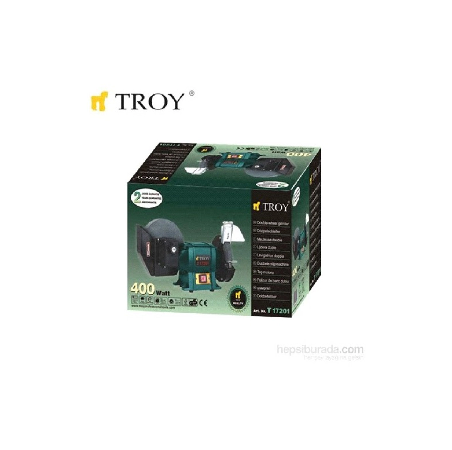 Troy 17201 Sulu Kuru Taş Motoru (Kuru: Ø150 X 20Mm X Ø32Mm Sulu: Ø200 X 40Mm X Ø20Mm) - Görsel 2