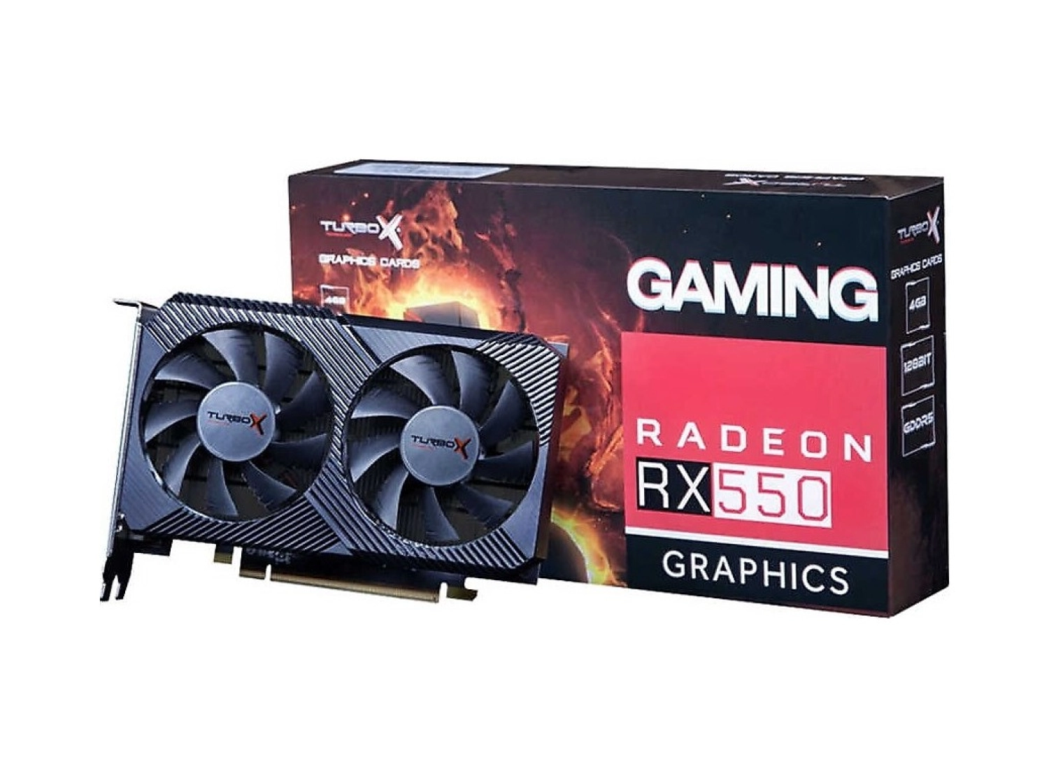 Turbox Arcade Hero M Rx550 Amd Gddr5 128Bit Dvi.hdmi Çift Fan 4Gb Ekran Kartı ürün görseli