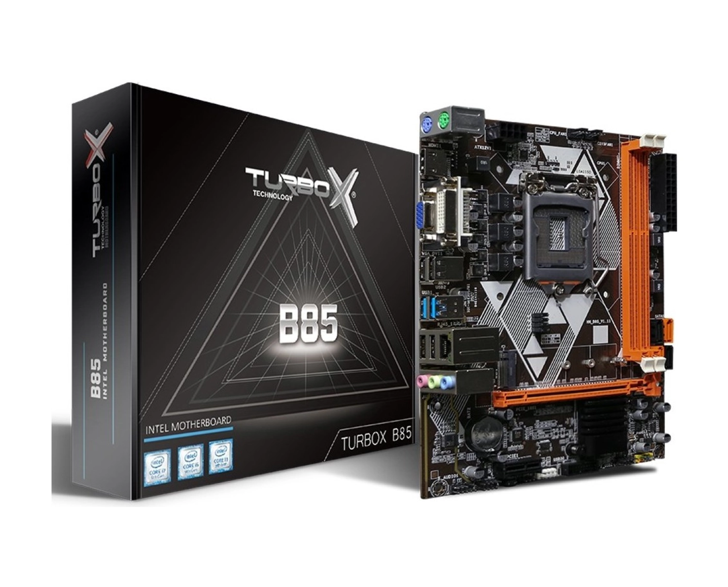 Turbox Workteam B85(H81) Sata M2 Ddr3 1600Mhz Usb 3.0 Vga Hdmi Ses Lan 1150P 4.Gen Anakart ürün görseli