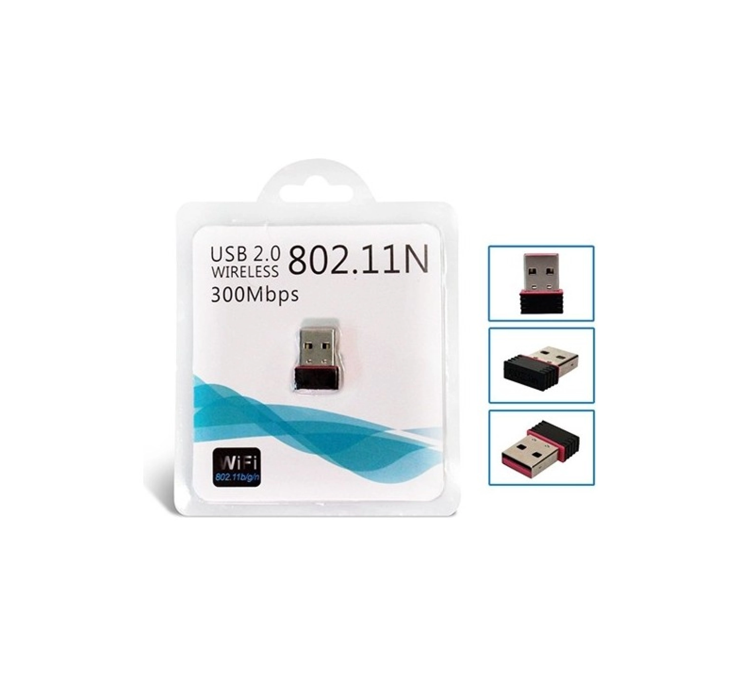 Ulu Bilgisayar Usb 2.0 Wireless Nano 802.11N 300 Mbps Wifi Adaptör - Görsel 2